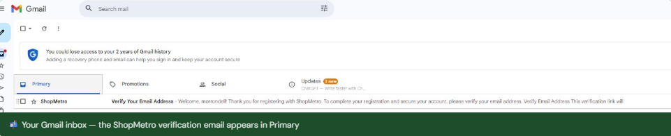 Verify Email