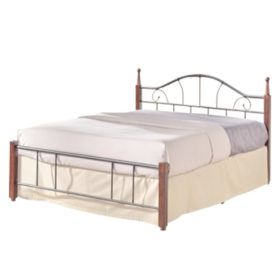 Double Bed Wooden Post