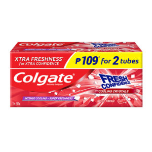 Colgate Fresh Confidence+Cooling Crystal Spicy Fresh 120G Buy 2 For P109