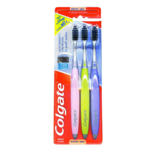 Colgate Toothbrush High Density Charcoal 2 Plus 1