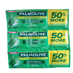 Palmolive Naturals Shampoo Healthy & Smooth Triple Chamber 11 Plus 1