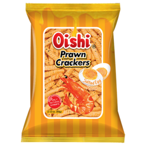 Oishi Prawn Crackers Salted Egg 60G
