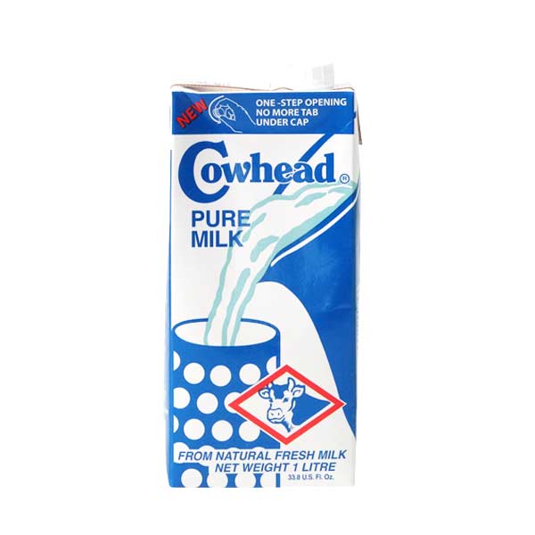 Cowhead Uht Pure Milk 1L