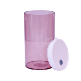 Canister Round 1300ml - Gray/Pink