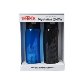 Thermos Water Bottle Hydration 24 Oz 2Pk Asstd Colors