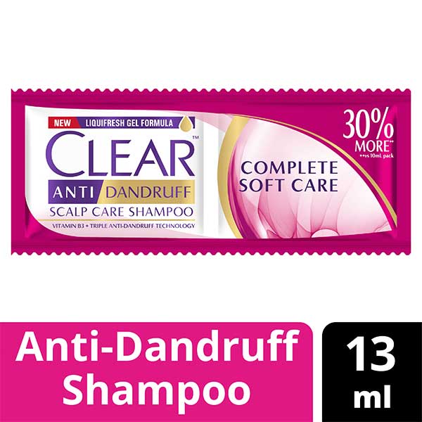 Clear Anti Dandruff Shampoo Complete Soft Care 13ml