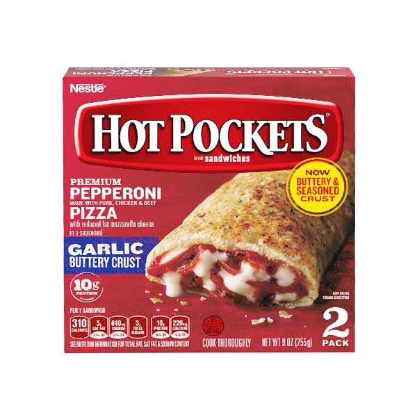 Nestle Hot Pockets Sandwiches 2 Ct Net Wt. 9Oz