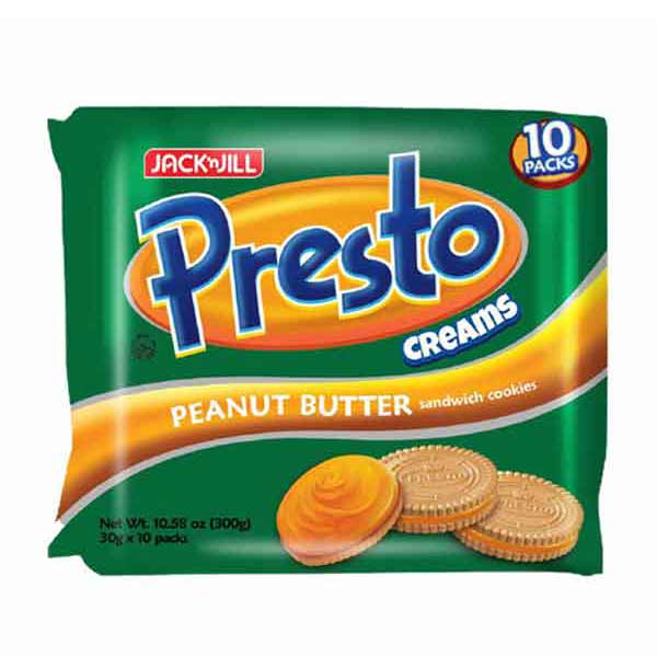 Jack 'N Jill Presto Creams Peanut Butter 10Pcs 30G