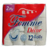 Femme Bathroom Tissue 2Ply 300Sheet 12Rolls