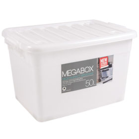 Megabox Storage Box 50L Transparent Clear