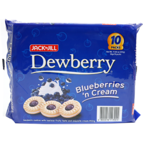 Jack 'N Jill Dewberry Blueberries 'N Cream 10Pcs 33G