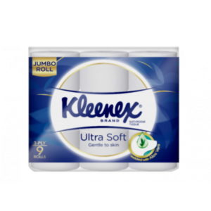 Kleenex Bathroom Tissue Ultrasoft Jumbo Roll 9Rolls