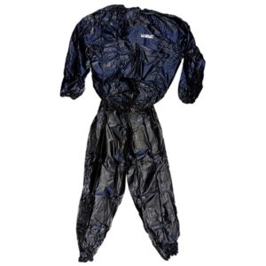 Sauna Suit W/O Cap  Pvc  Large   Black