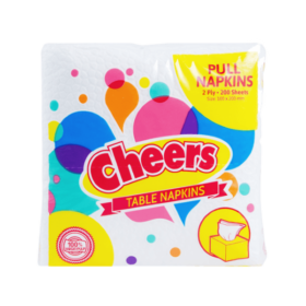 Cheers Table Napkin Refill 2Ply 200Pulls