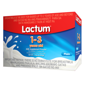 Lactum 1 To 3 Years Old Powder Plain 2.4Kg