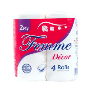Femme Bathroom Tissue 2Ply 300Sheet 4Rolls