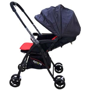 Alternative view of Apruva Lightweight Reversible Stroller - Black Red