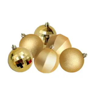 Alternative view of Ball Set 8 cm (12pcs Pvc Box) Gold