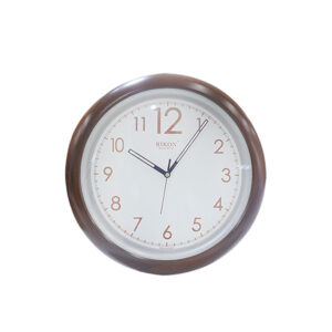 Designer Sweep Clock White-Brown