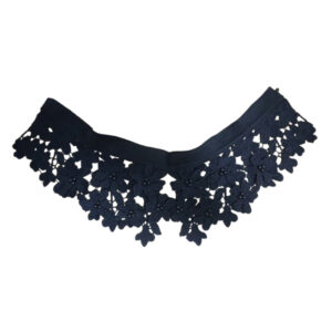 Collar Lace Detachable With Buttons - Black
