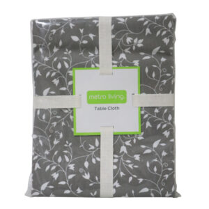 Metro Living Table Cloth Printed - Gray