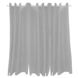 Eyelet Curtain Block Out Plain - Off White