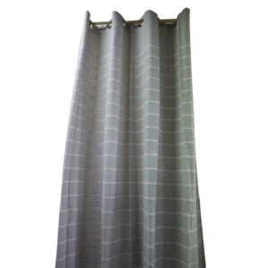Metro Living Eyelet Curtain Stripe Gray - 55" x 84"