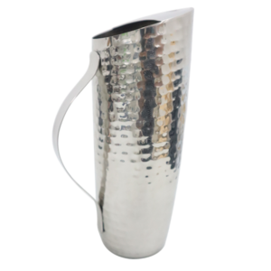 Alternative view of Whitman Pitcher Hammered Stainless Steal 4.25" x 11"