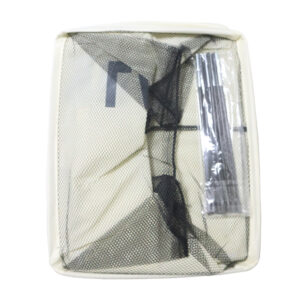 Laundry Hamper Waterproof With Mesh Cover With Roller - Multicolor