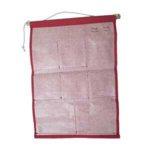 Alternative view of Wall Hanging Organizer 7 Pockets - Red