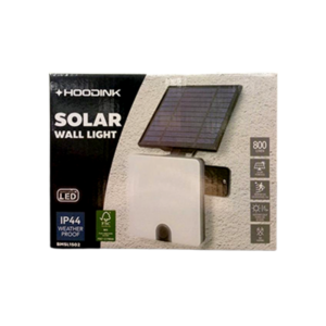 Solar Wall Light With Panel 5.5V, 2000mah 3.7V 18650, 54smd Led White