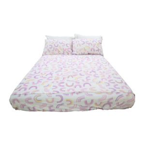 Super Soft 6 Pieces Sheet Set Printed - Multicolor - Queen Size