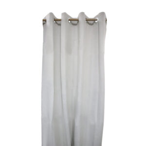 Eyelet  Blockout  Curtain Silver -  60" x 90"