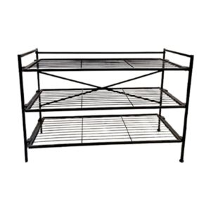 Metro Living Shoe Rack Square Tube 10 x 10 x 0.6mm Iron Wire