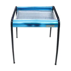 Barbeque Grill Slide Charcoal Southern Port Alum Metal Frame Black