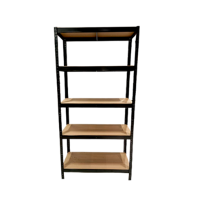 Zug Storage Shelf 5 Layer Size - L 900 x W 400 x H 1800mm Steel And MDF Powder Coat Black