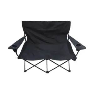 Collapsable Chair 2 Person Black