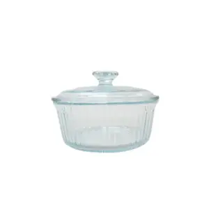 Casserole Round 1600ml with Glass Cover Vertical (Boro)