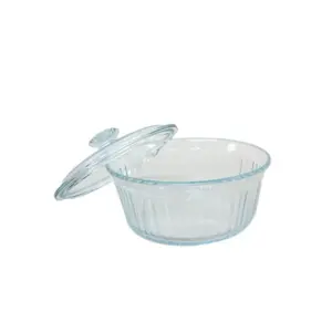 Alternative view of Casserole Round 1600ml with Glass Cover Vertical (Boro)