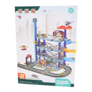 Road Racer Parking Lot With 1 Airplane & 2 Cars