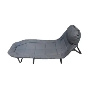 Alternative view of Folding Bed Portable, Oxford Plus Carbon Steel Gray