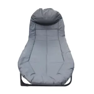Folding Bed Portable, Oxford Plus Carbon Steel Gray