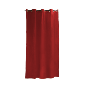 Eyelet Curtain Canvass Red