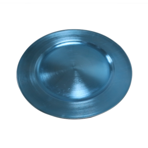Alternative view of Charger Plate Plastic Blue