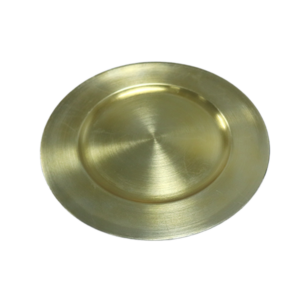 Alternative view of Charger Plate Plastic Gold