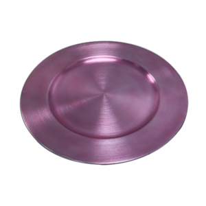 Alternative view of Charger Plate Plastic Pink