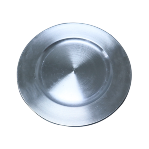 Charger Plate Plastic Silver