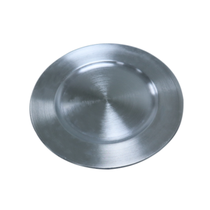 Alternative view of Charger Plate Plastic Silver