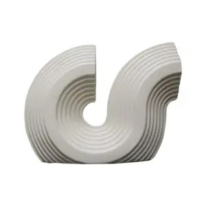 Ceramic Table Decor White 29 x 7 x 21 cm