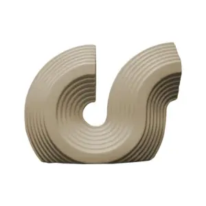 Ceramic Table Decor Khaki 29 x 7 x 21 cm